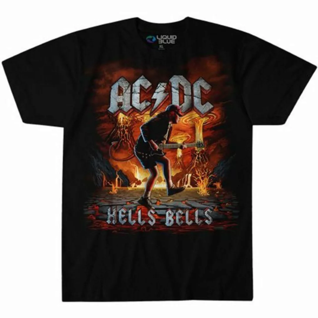 Liquid Blue T-Shirt AC/DC - Rock Eruption mit lizensiertem Print günstig online kaufen