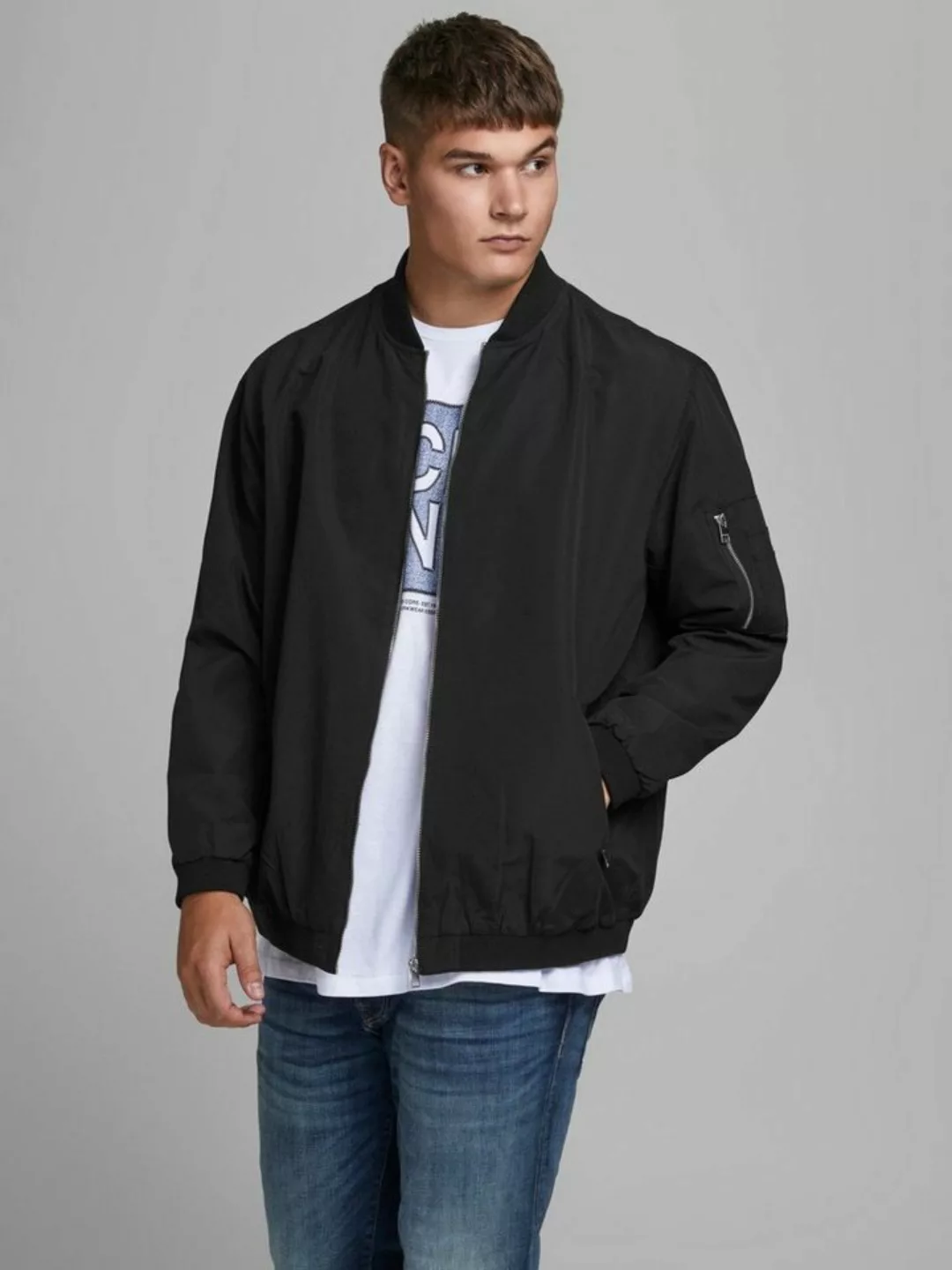 Jack & Jones Blouson Leichte Bomber Jacke Plus Size Große Übergrößen JJERUS günstig online kaufen