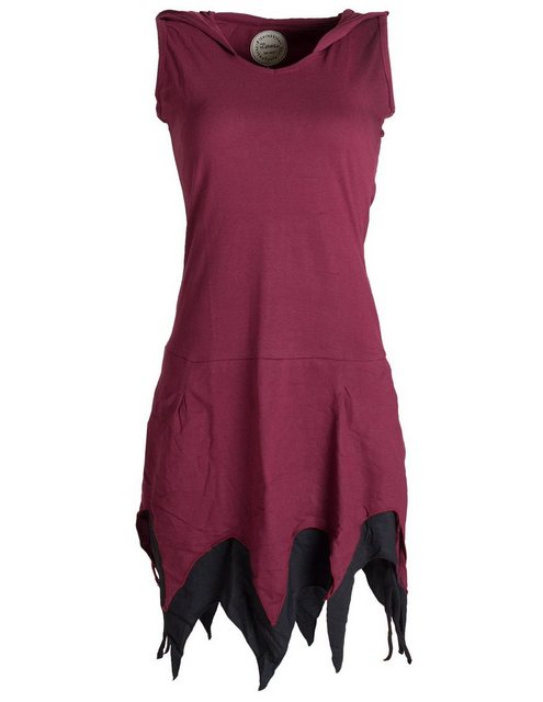 Vishes Zipfelkleid Ärmelloses Kleid im Lagenlook aus Biobaumwolle Hippie, G günstig online kaufen