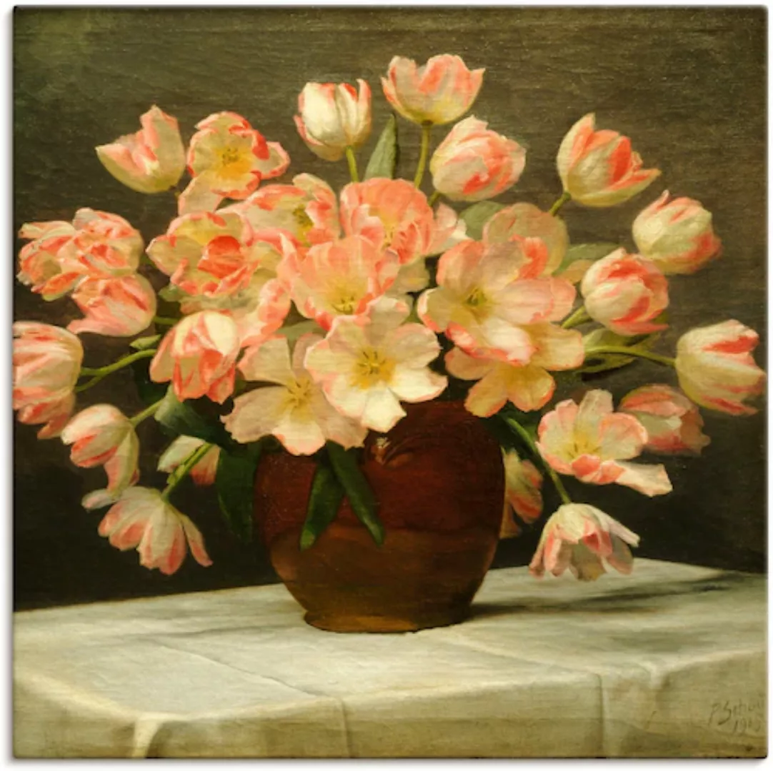Artland Leinwandbild "Tulpen in einer Vase. 1915", Blumen, (1 St.) günstig online kaufen