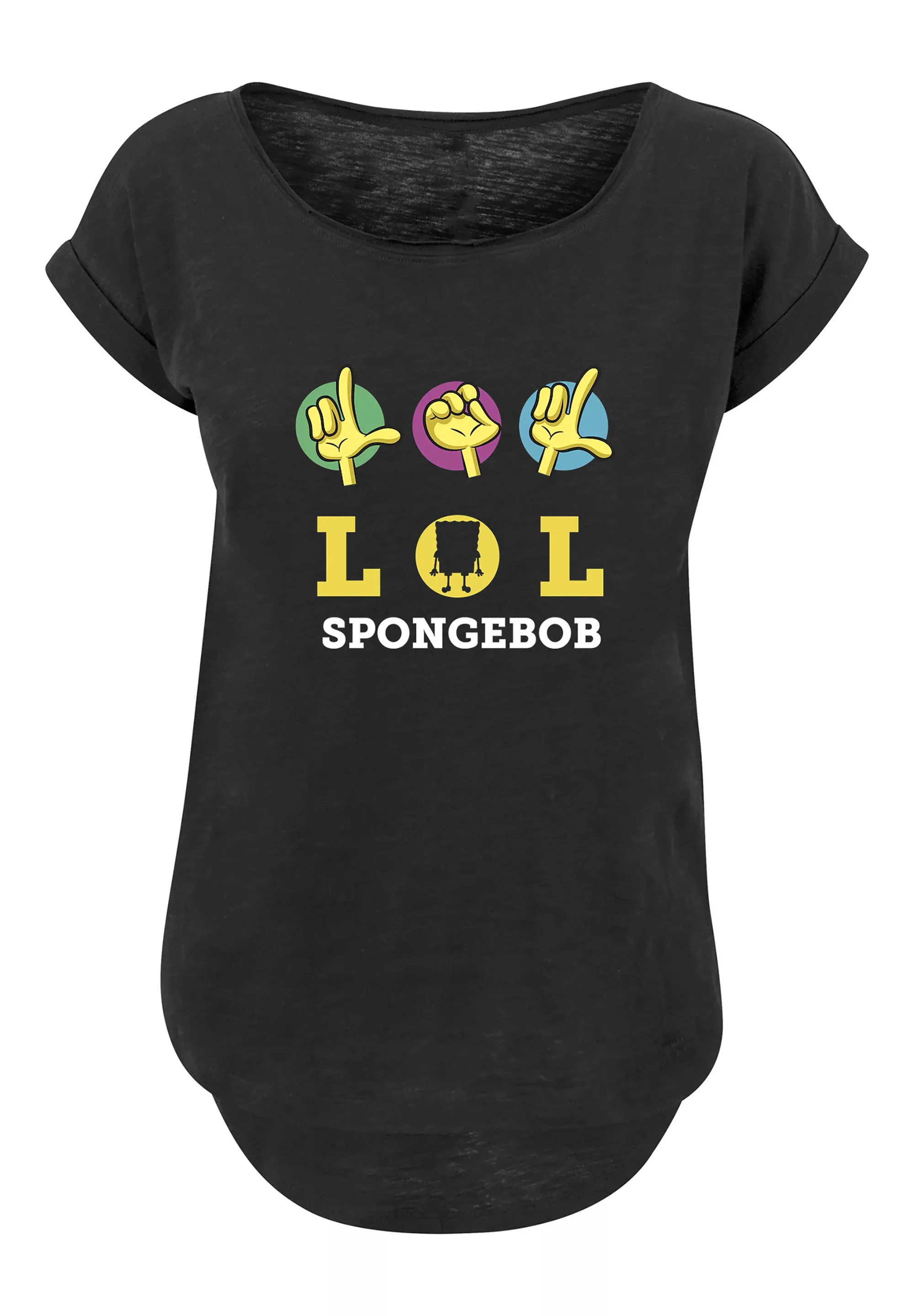 F4NT4STIC T-Shirt "Spongebob Schwammkopf LOL", Damen,Premium Merch,Lang,Lon günstig online kaufen