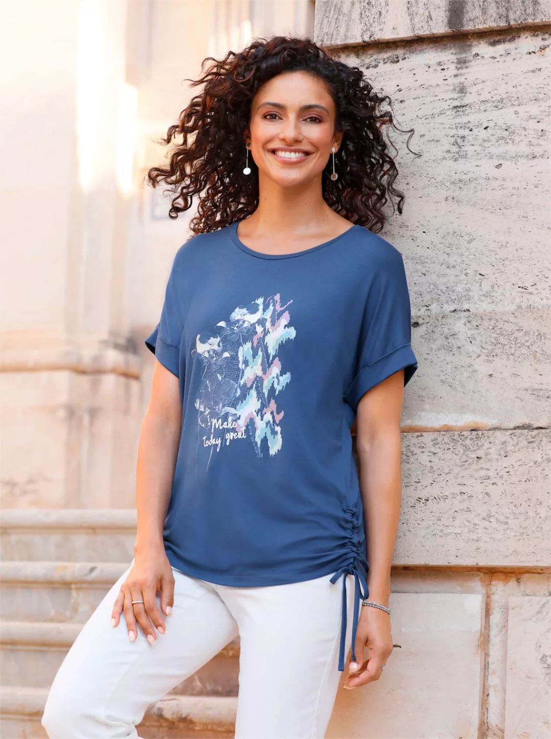 Inspirationen Kurzarmshirt "Rundhals-Shirt", (1 tlg.) günstig online kaufen