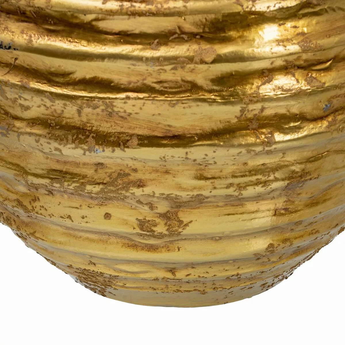 Blumentopf 37 X 37 X 30 Cm Aus Keramik Gold günstig online kaufen