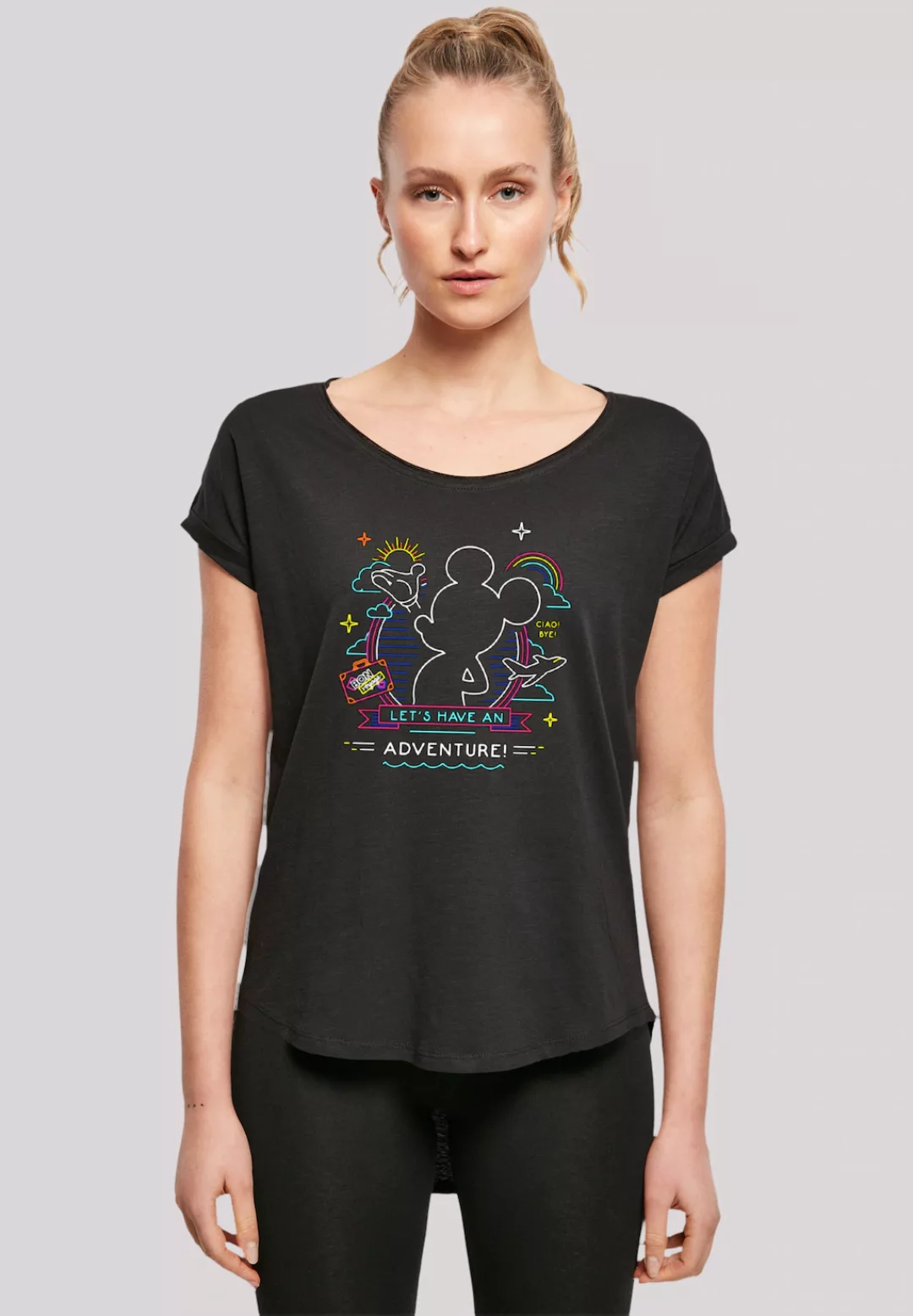 F4NT4STIC T-Shirt "Disney Micky Maus Neon Adventure" günstig online kaufen