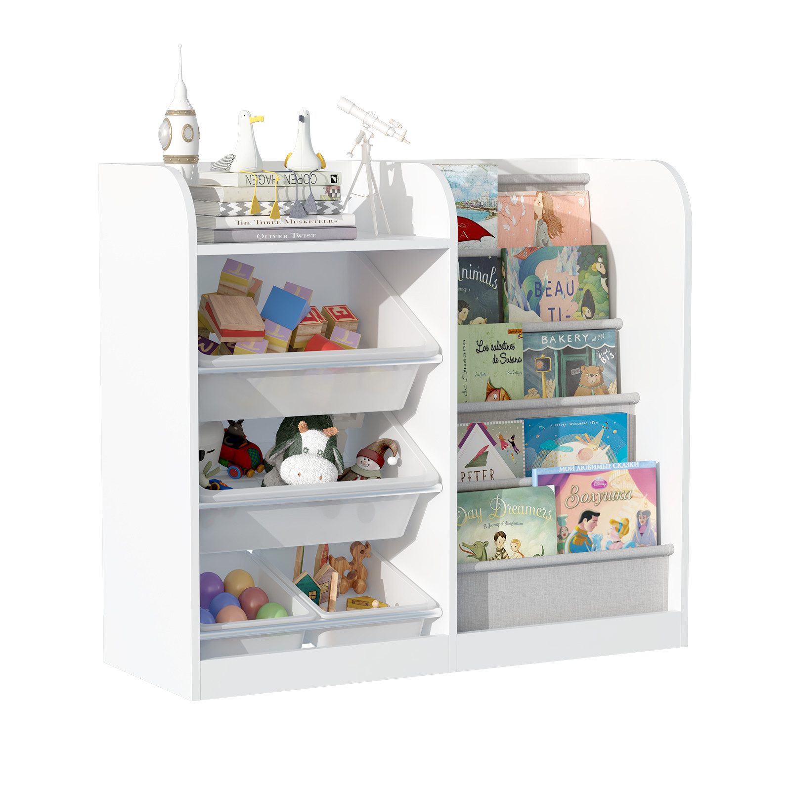 radelldar Kinderregal Bücherregal Kinder, mit 4 günstig online kaufen