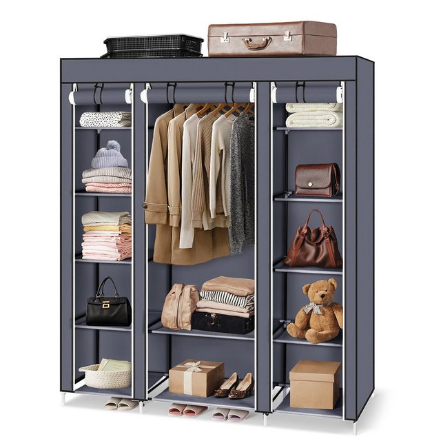 Bellavio Kleiderschrank Stoffschrank 5 Ebenen (1-St., 150x45x175cm) Stoff F günstig online kaufen