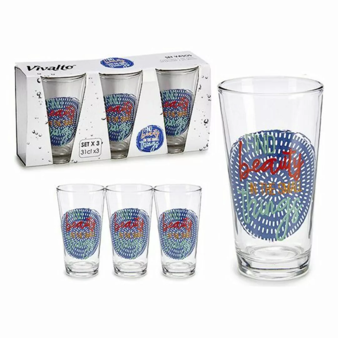 Gläserset Vivalto 31 Cl Durchsichtig Glas Kristall (310 Ml) (3 Stücke) günstig online kaufen