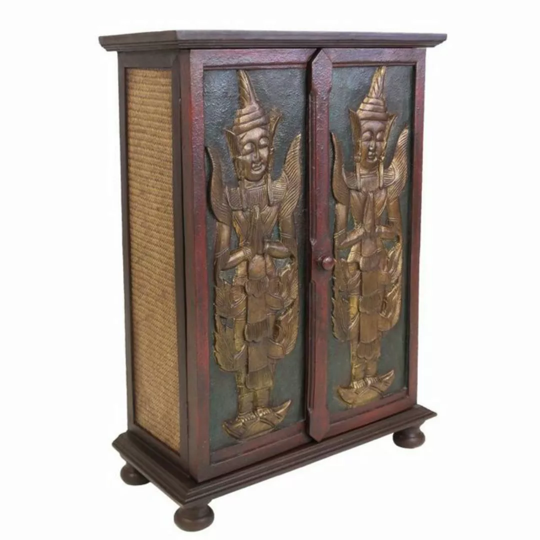 Oriental Galerie Mehrzweckschrank Wandschrank Schrank 90 cm Sawadee Braun R günstig online kaufen