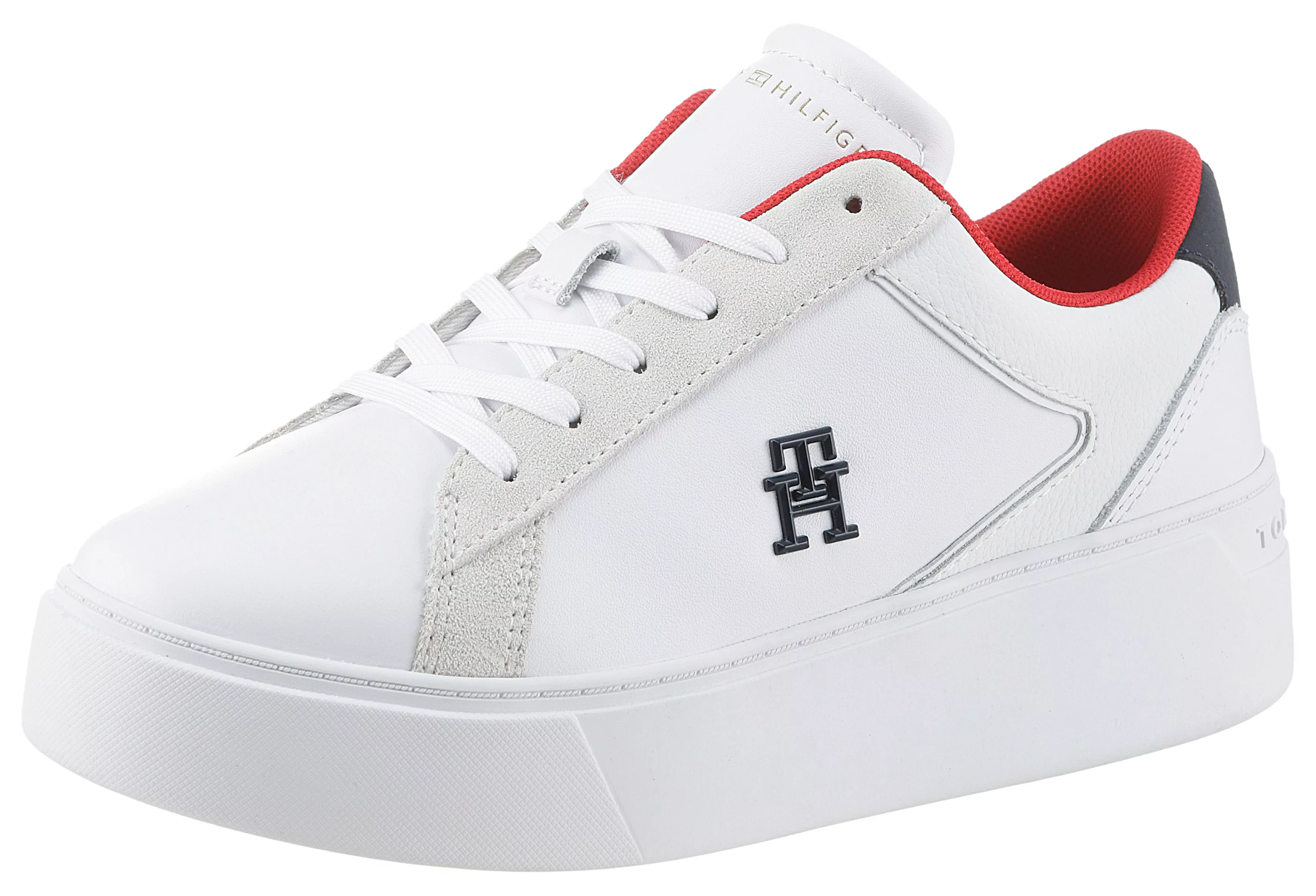 Tommy Hilfiger Plateausneaker "TH PLATFORM COURT SNEAKER NBK", Freizeitschu günstig online kaufen