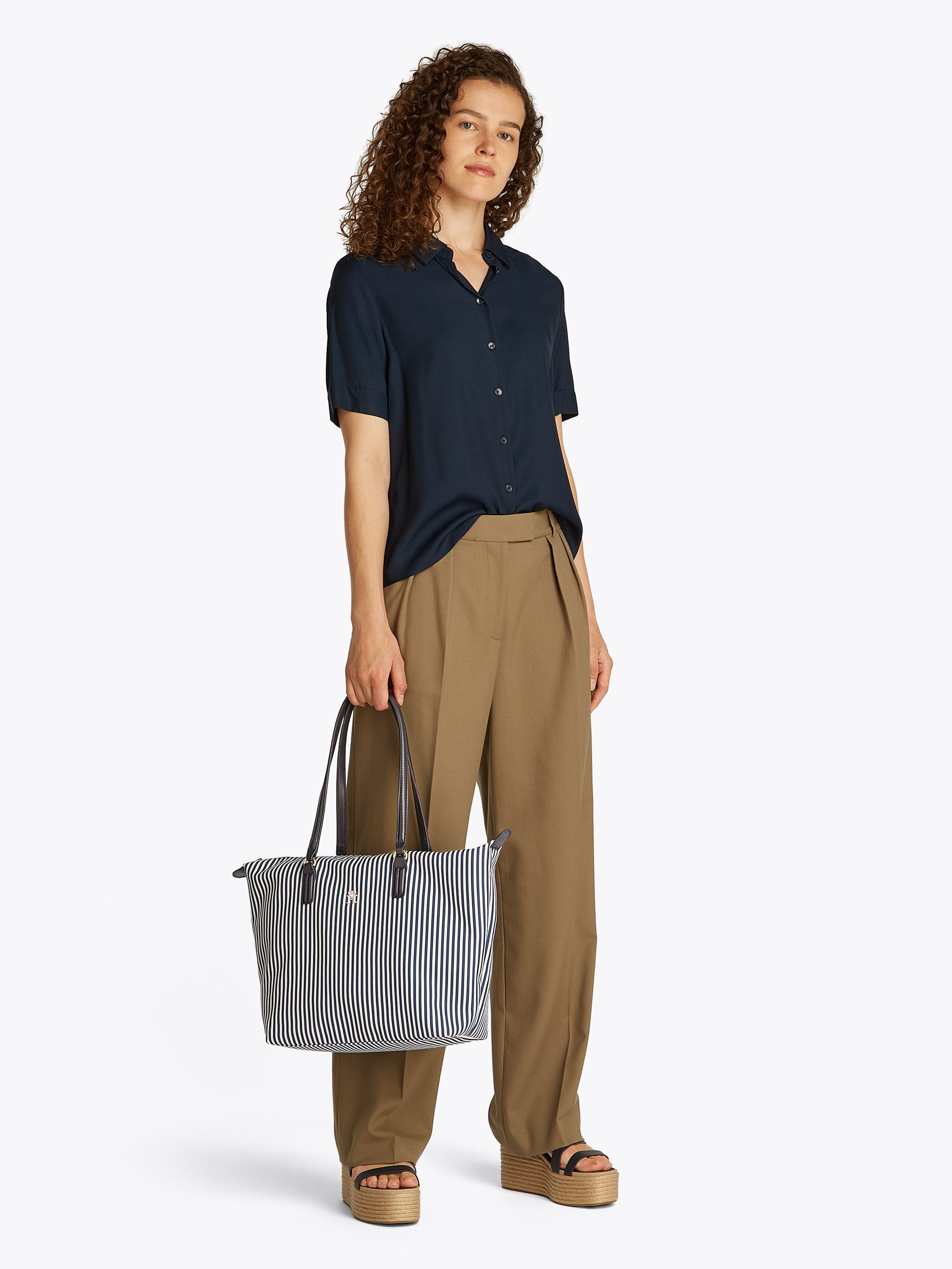 Tommy Hilfiger Tragetasche "POPPY SUMMER TOTE", Damen Umhängetasche, Henkel günstig online kaufen