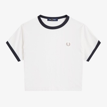 Fred Perry  T-Shirts & Poloshirts CROPPED RINGER T-SHIRT günstig online kaufen