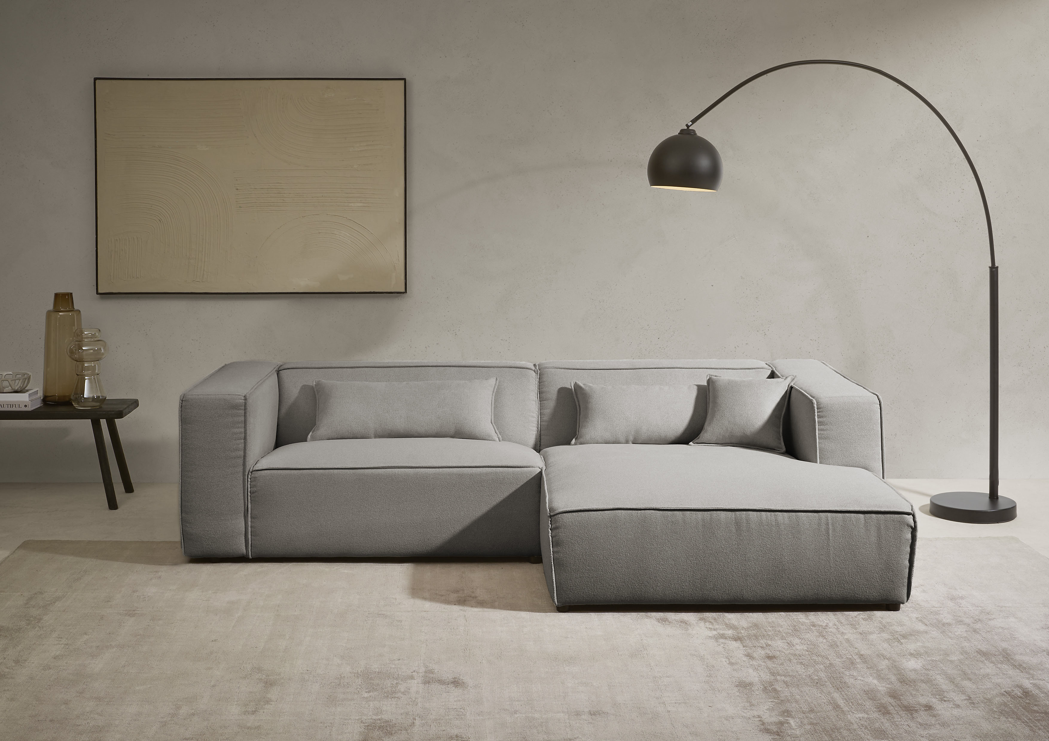 LeGer Home by Lena Gercke Ecksofa »PIARA mit Kedernaht in Cord oder Leineno günstig online kaufen