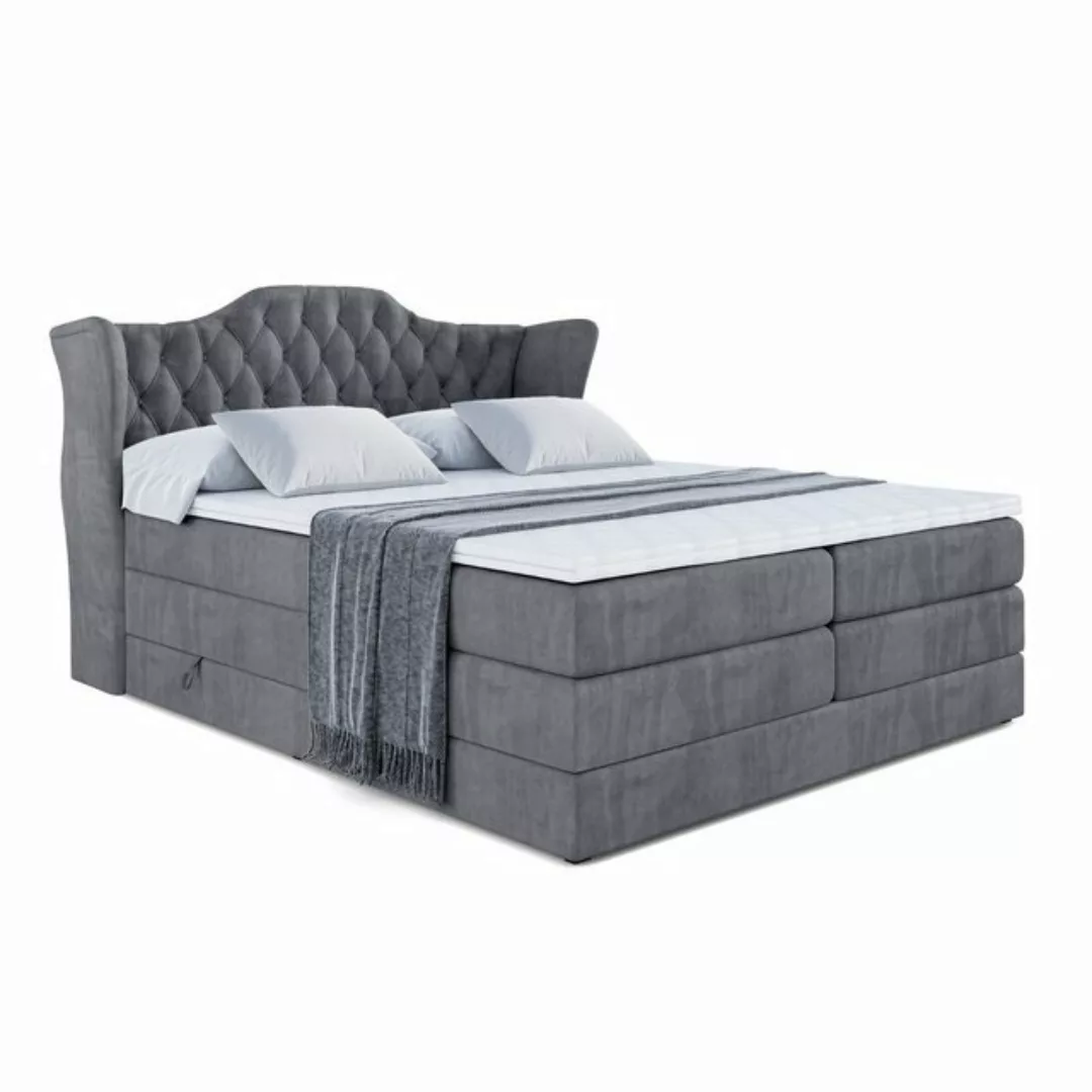 ALTDECOR Boxspringbett VILA KING (Multipocket-Matratze H4 und H3 Matratze B günstig online kaufen