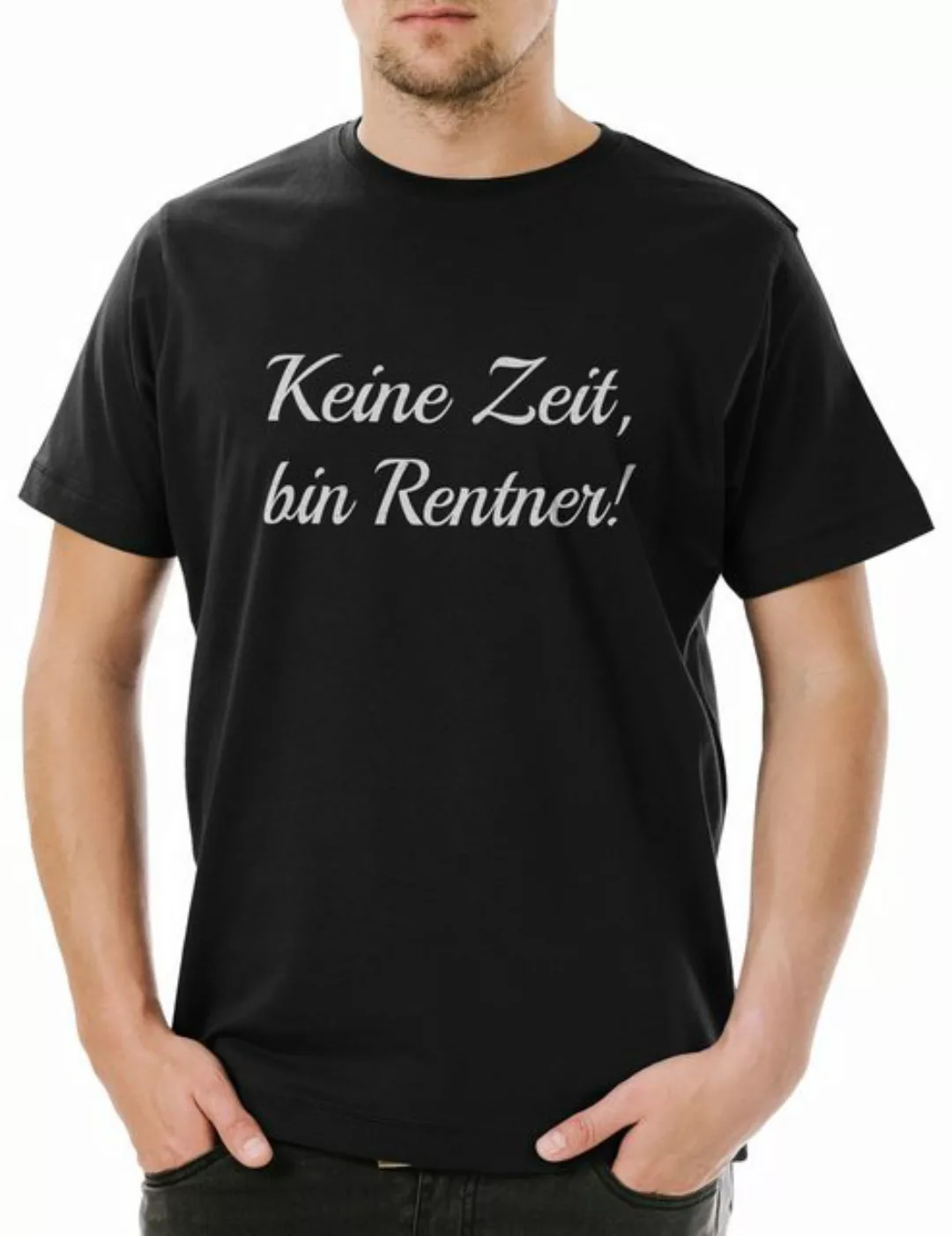 Urban Backwoods Print-Shirt Keine Zeit Bin Rentner Herren T-Shirt Rente Ruh günstig online kaufen