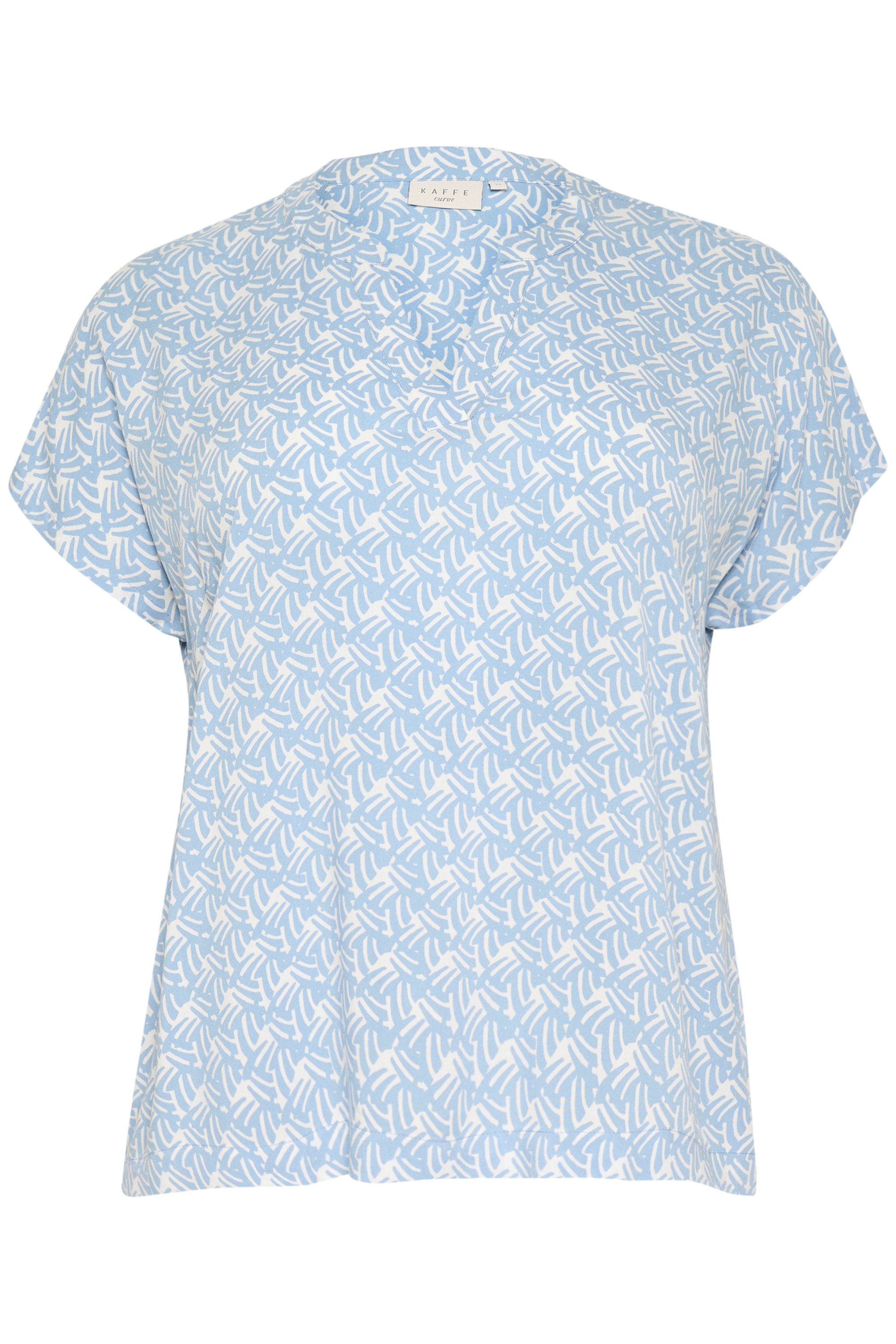 KAFFE Curve Kurzarmbluse Kurzarm-Bluse KCanny Große günstig online kaufen