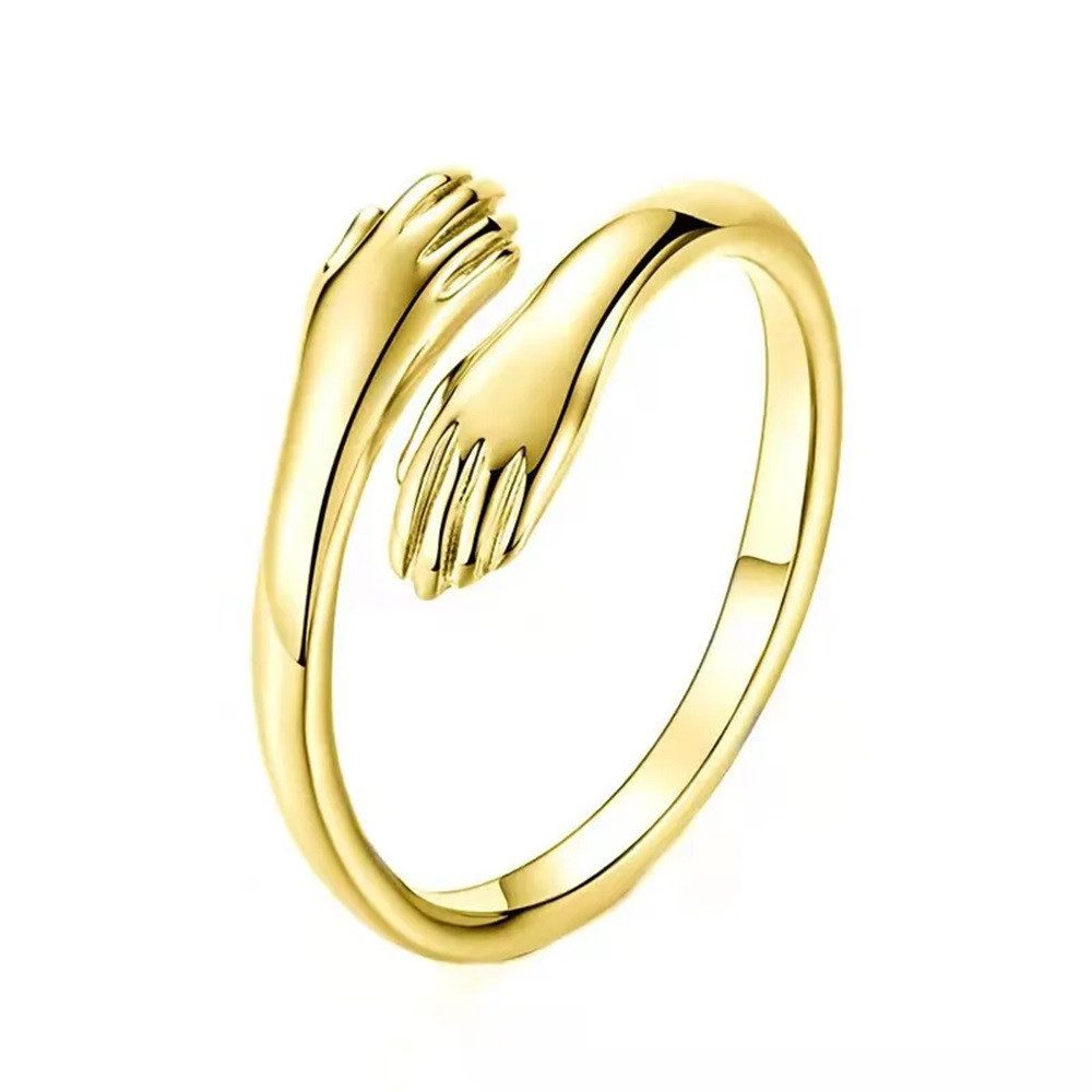 Eyecatcher Fingerring Verstellbare Umarmungsringe aus Kupfer günstig online kaufen