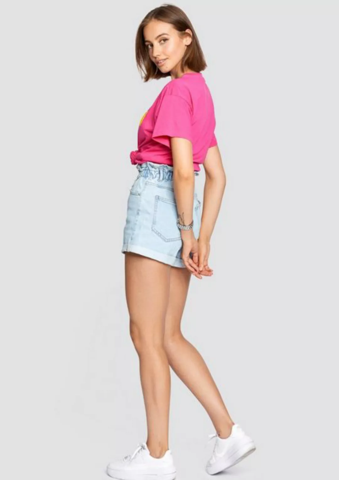 Freshlions T-Shirt T-Shirt Orangen pink M Stickerei günstig online kaufen