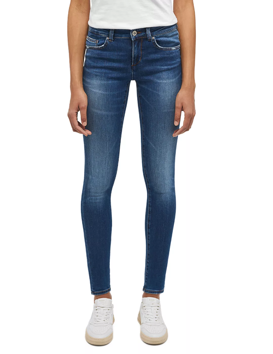 Mustang Damen Jeans QUINCY Skinny Fit - Blau - Light Blue Denim günstig online kaufen