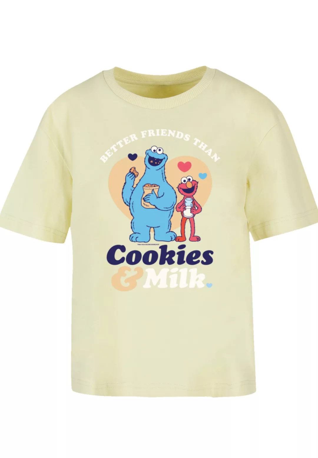 F4NT4STIC T-Shirt "Sesamstraße Cookies & Milk", Premium Qualität, Weihnacht günstig online kaufen