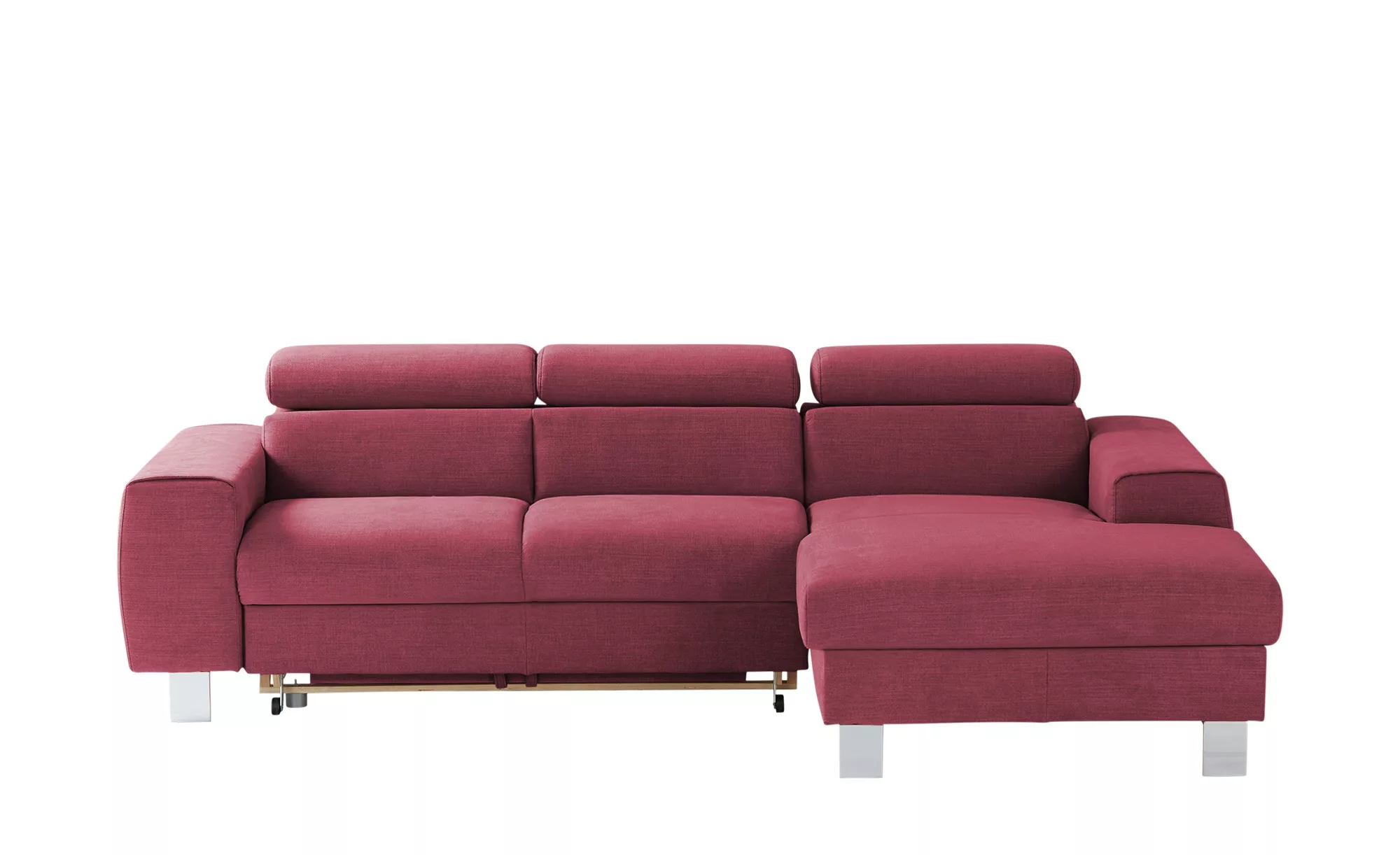 uno Ecksofa  Los Angeles ¦ rosa/pink ¦ Maße (cm): B: 244 H: 72 T: 166 Polst günstig online kaufen