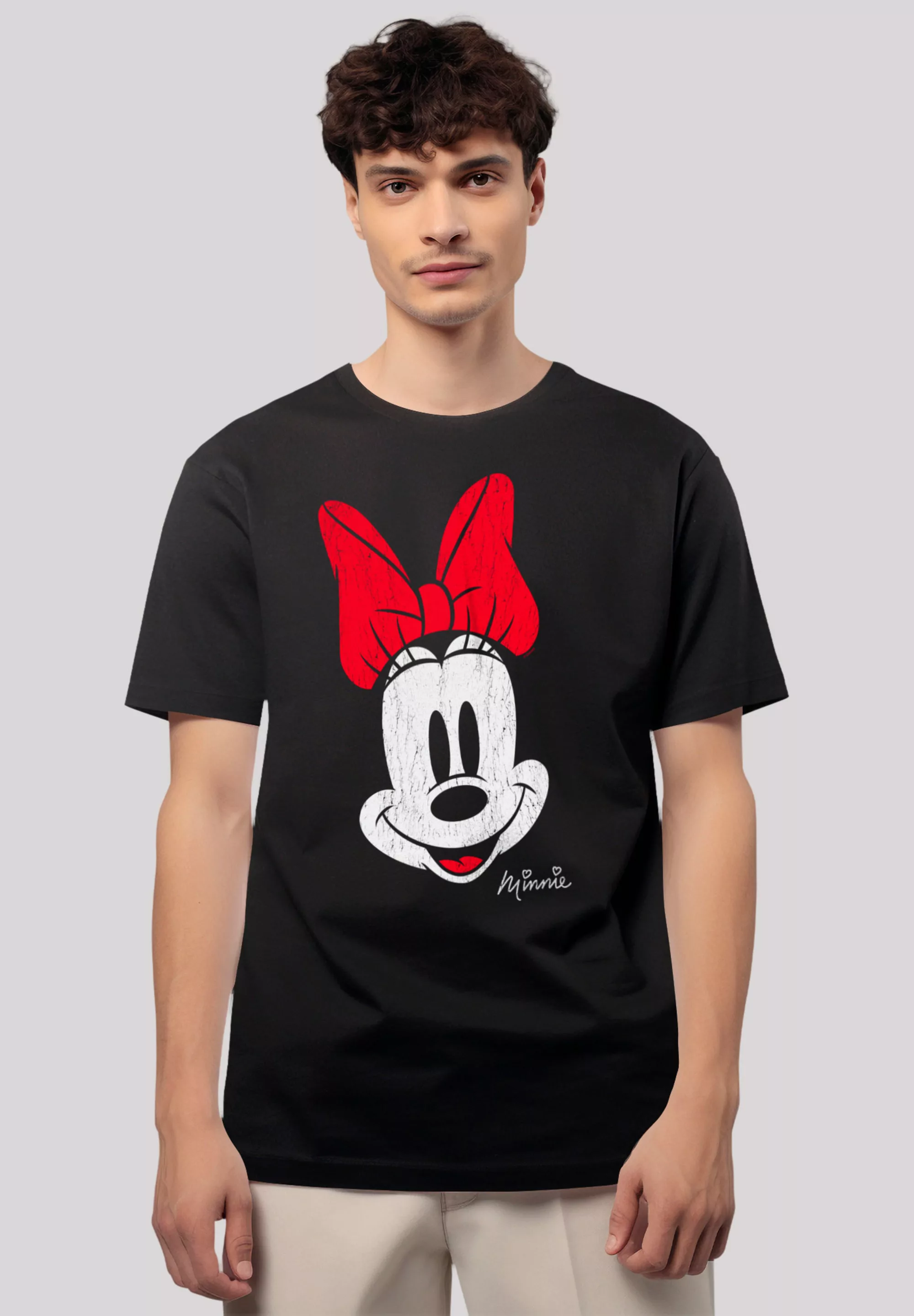 F4NT4STIC T-Shirt "Disney Micky Maus Minnie Gesicht Vintage Look", Premium günstig online kaufen