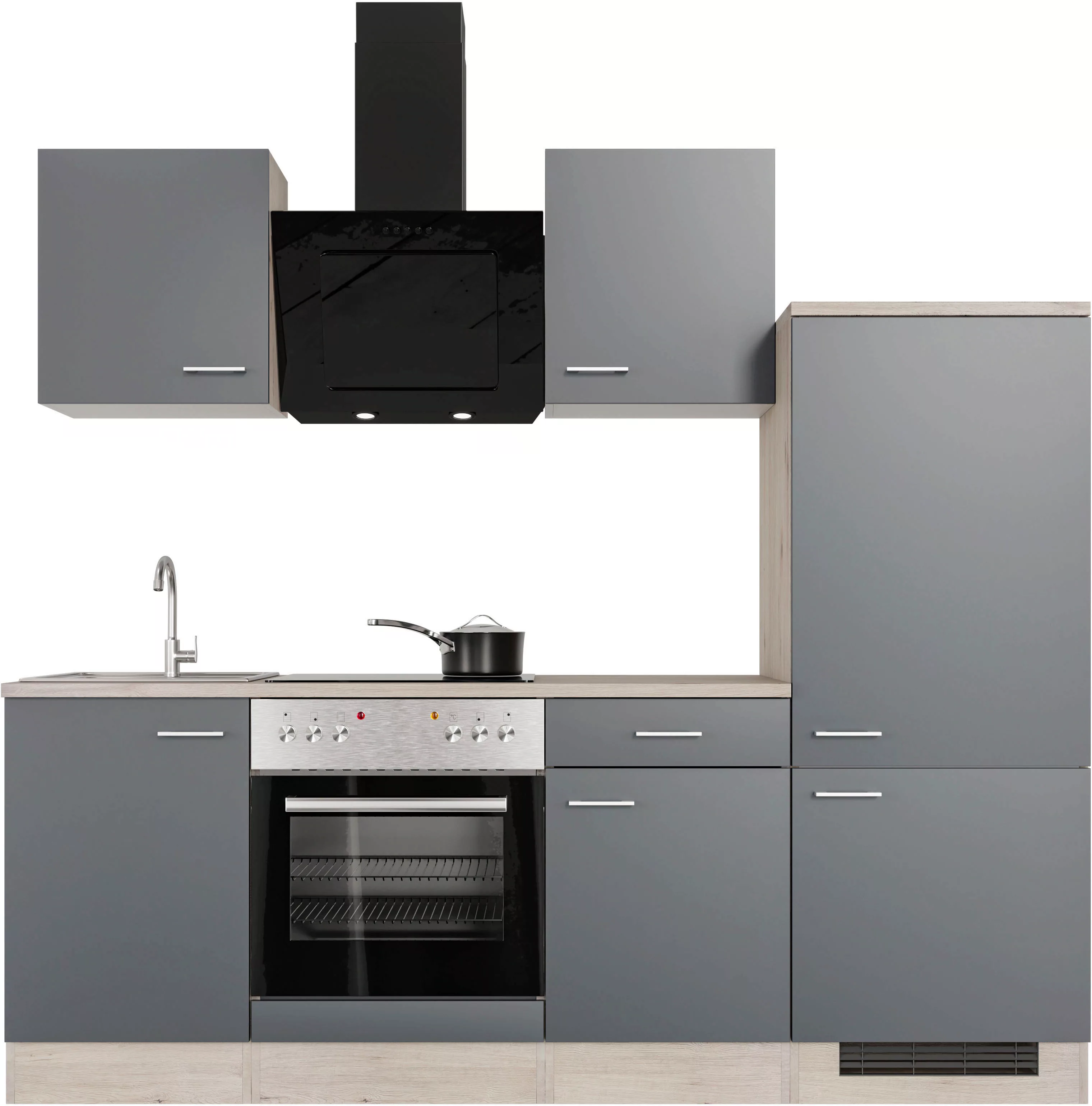 Flex-Well Küche "Morena", mit E-Geräten, Breite 220 cm, in vielen Farbvaria günstig online kaufen