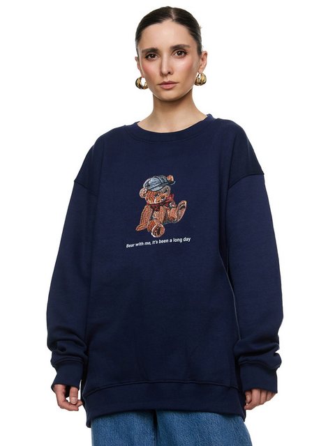 Worldclassca Sweatshirt Worldclassca Oversized Sweatshirt Teddybär Bär Prin günstig online kaufen