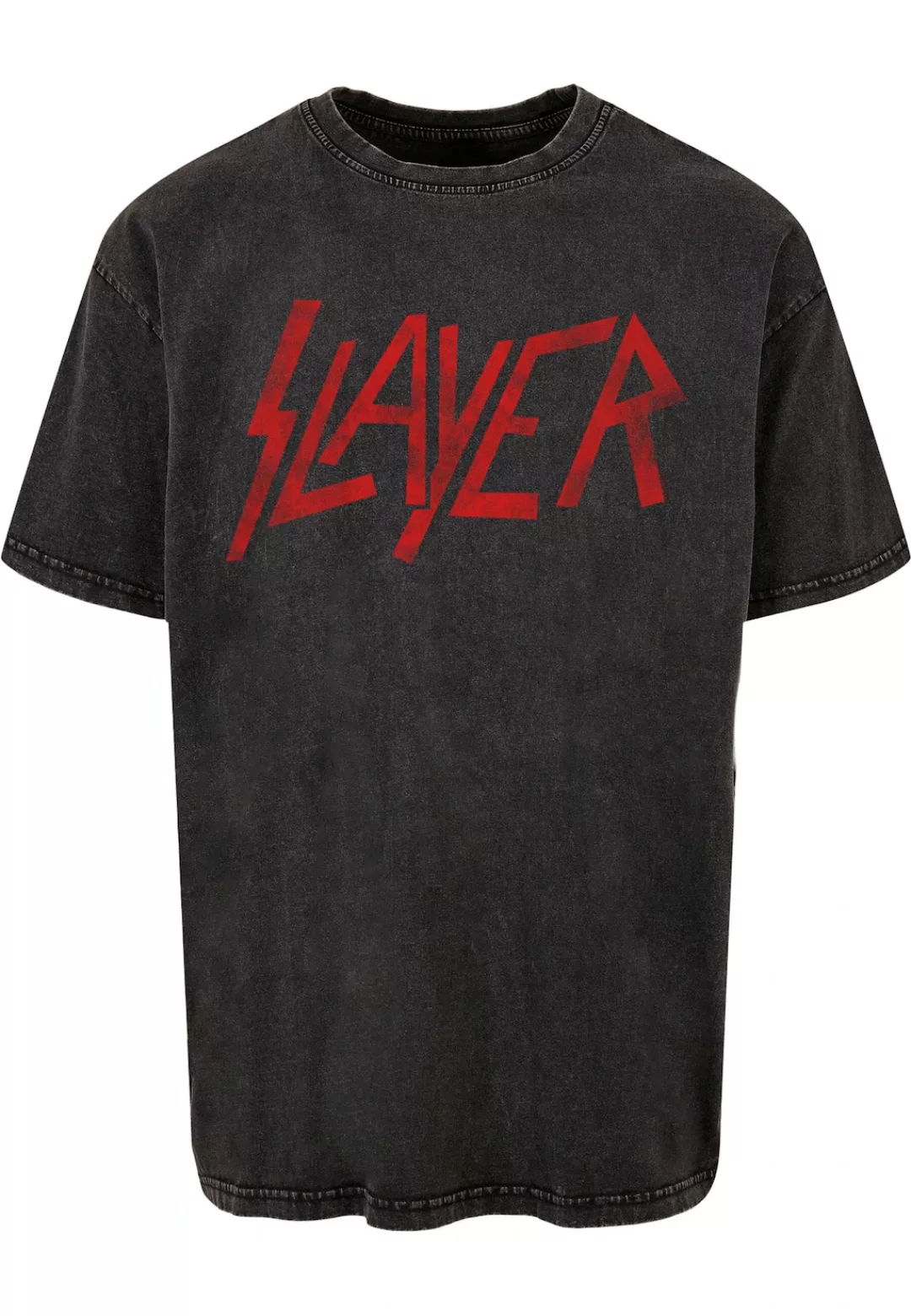 Merchcode T-Shirt "Merchcode Slayer - Distressed Logo Acid Washed Oversize günstig online kaufen