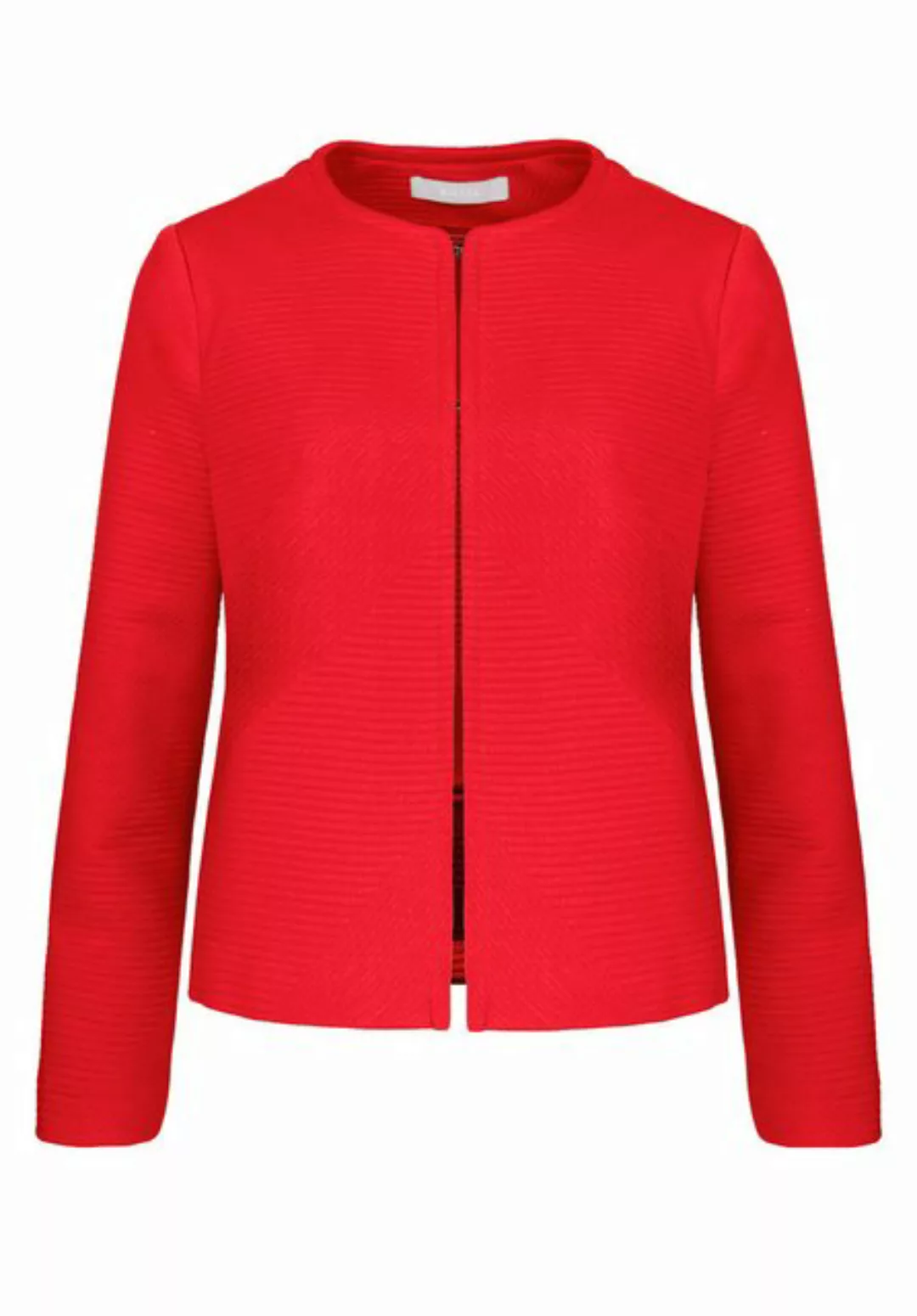 bianca Kurzjacke TALIA aus Struktur-Jersey in der Trendfarbe 'red pepper' günstig online kaufen