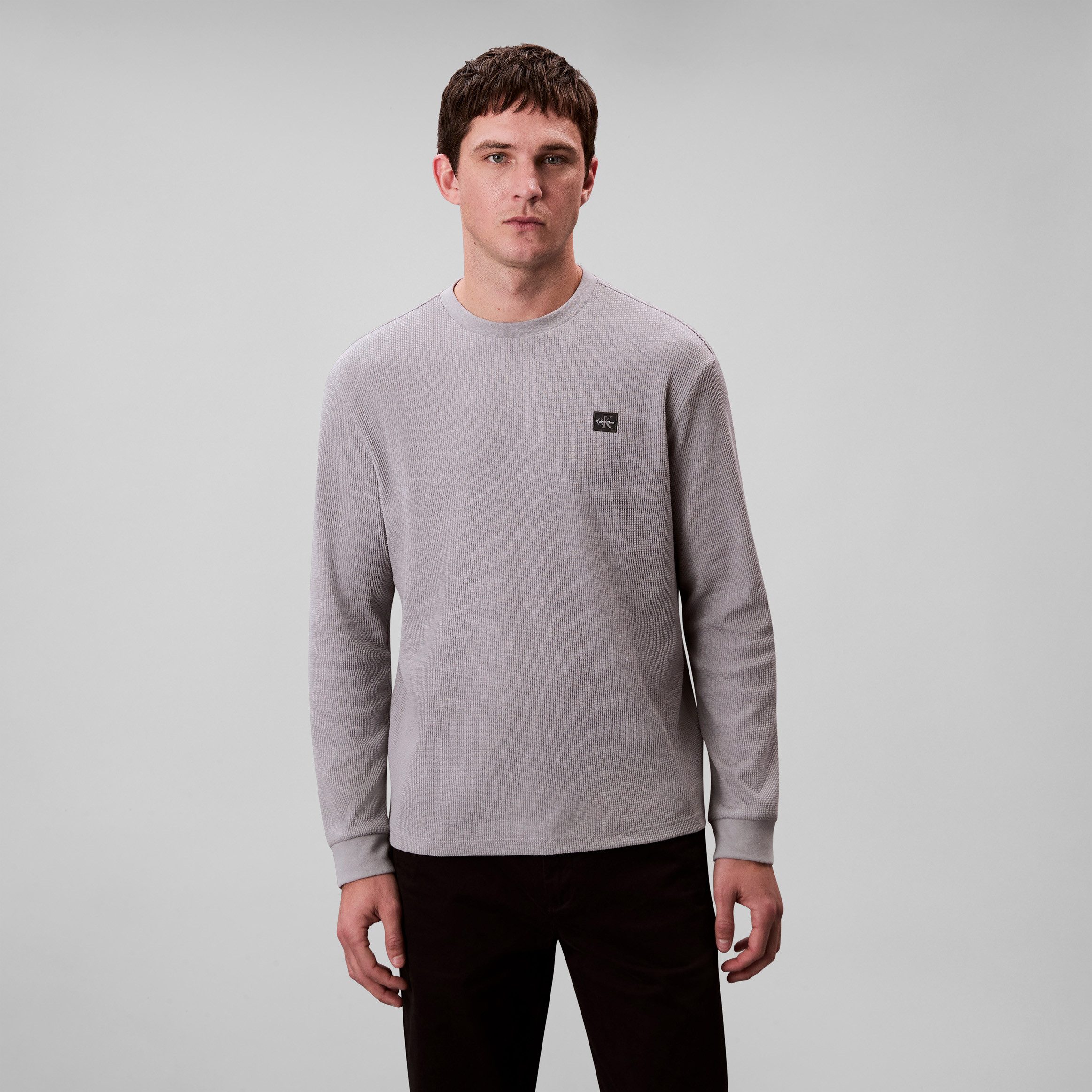 Calvin Klein Jeans Langarmshirt LS WAFFLE günstig online kaufen