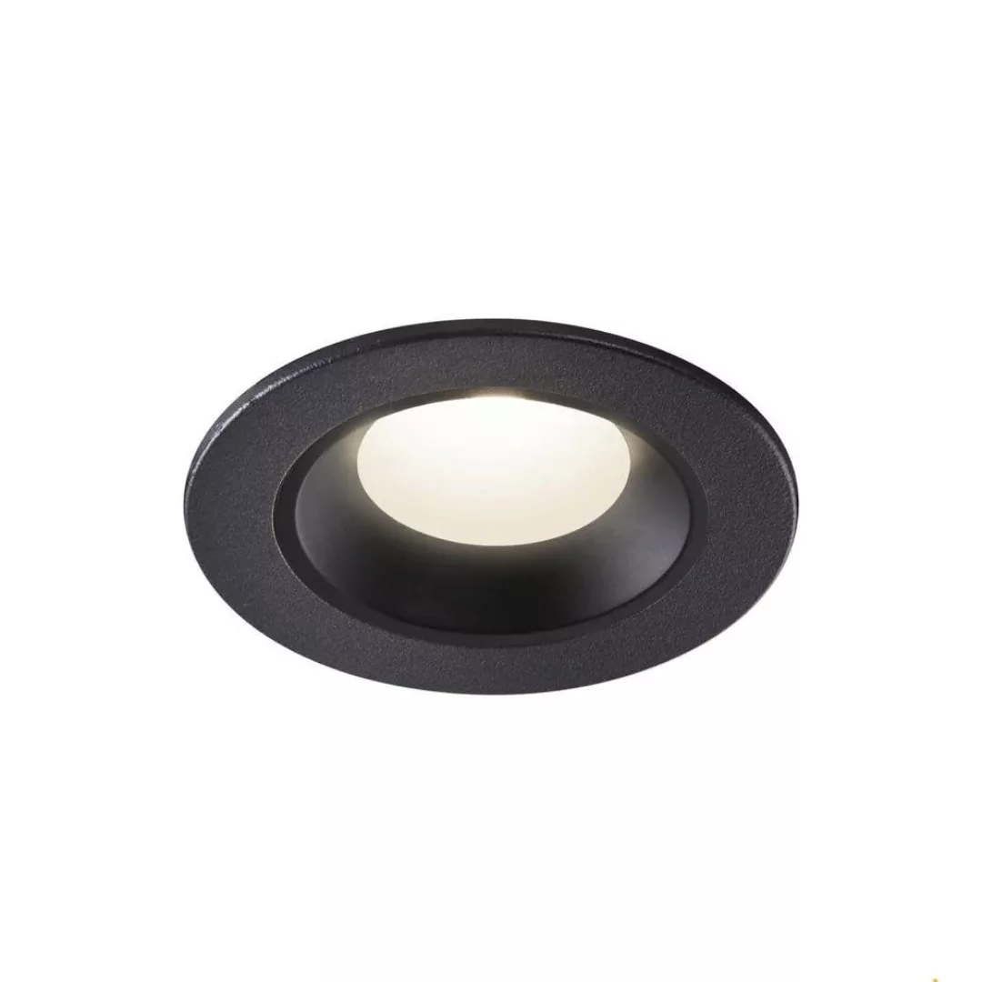 LED Deckeneinbauleuchte Numinos in Schwarz 7W 710lm IP44 4000K 55° günstig online kaufen