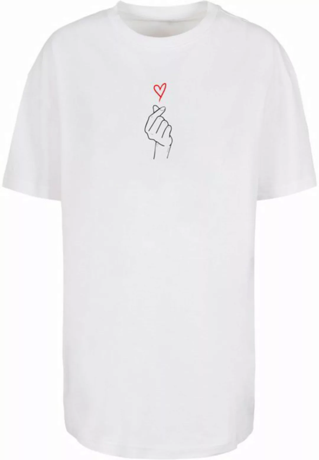 Merchcode T-Shirt Merchcode Damen Ladies K Heart Oversized Boyfriend Tee (1 günstig online kaufen