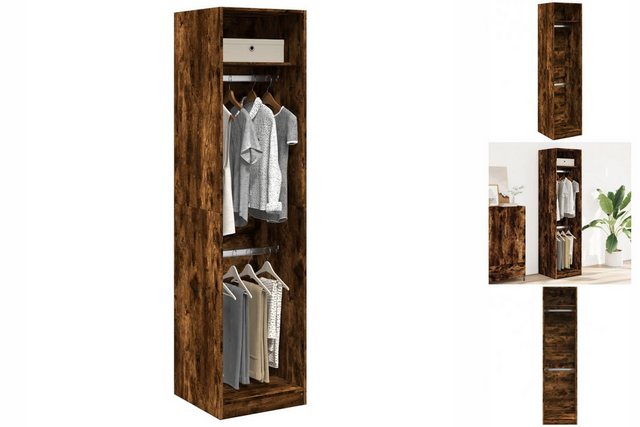 vidaXL Kleiderschrank Kleiderschrank Räuchereiche 50x50x200 cm Holzwerkstof günstig online kaufen