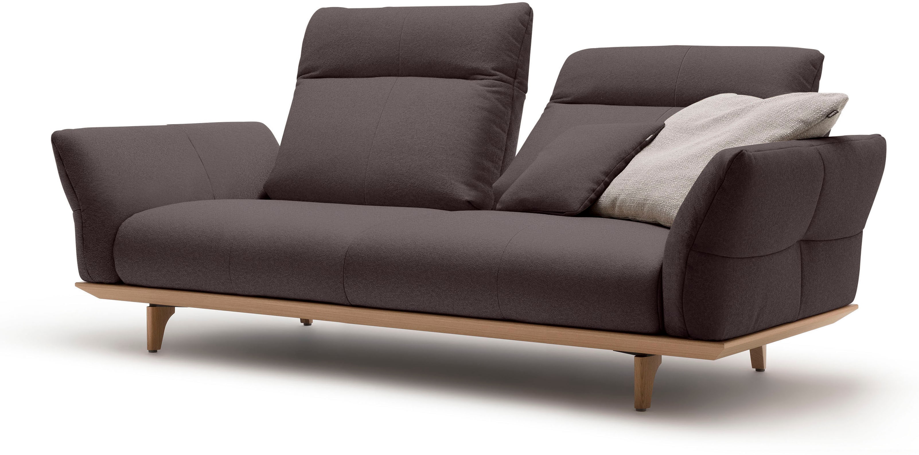 hülsta sofa 3-Sitzer "hs.460", Sockel in Eiche, Füße Eiche natur, Breite 20 günstig online kaufen