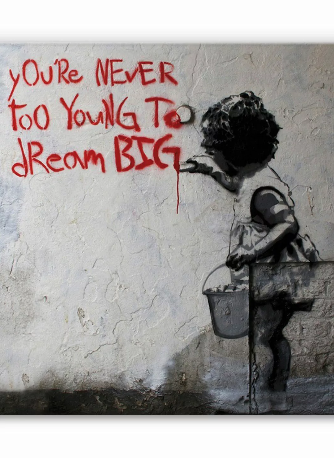 Leinwando Leinwandbild Banksy bilder kunstdruck Träume günstig online kaufen