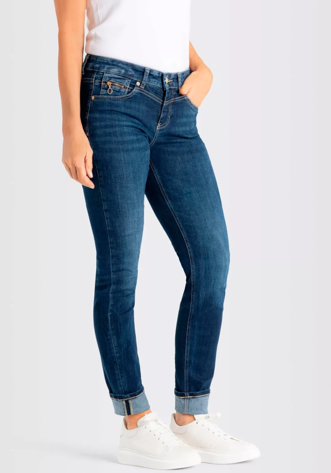 MAC 5-Pocket-Jeans dunkel-blau (1-tlg) günstig online kaufen