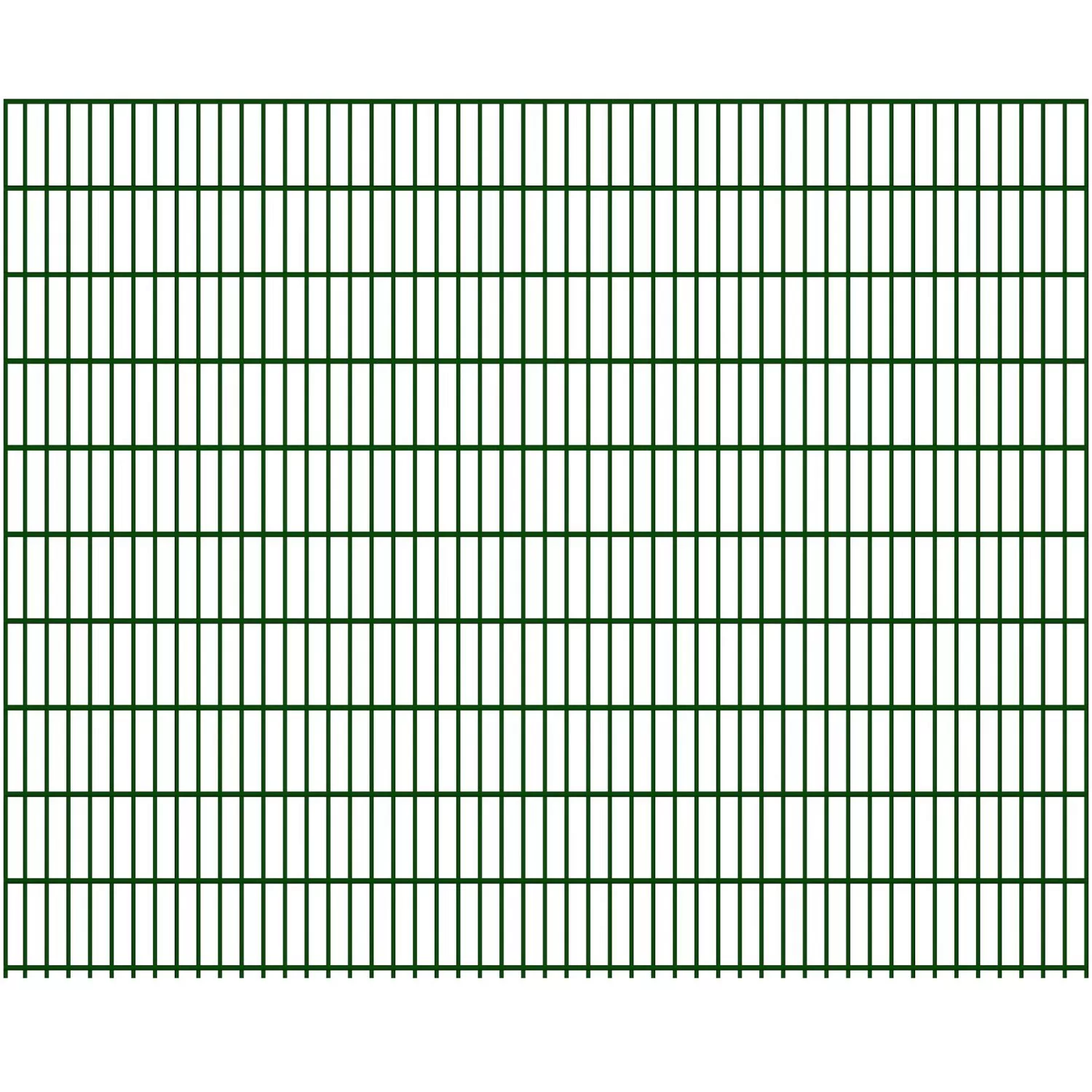 Doppelstabmatte 6/5/6 mm Moosgrün 250 cm x 203 cm günstig online kaufen