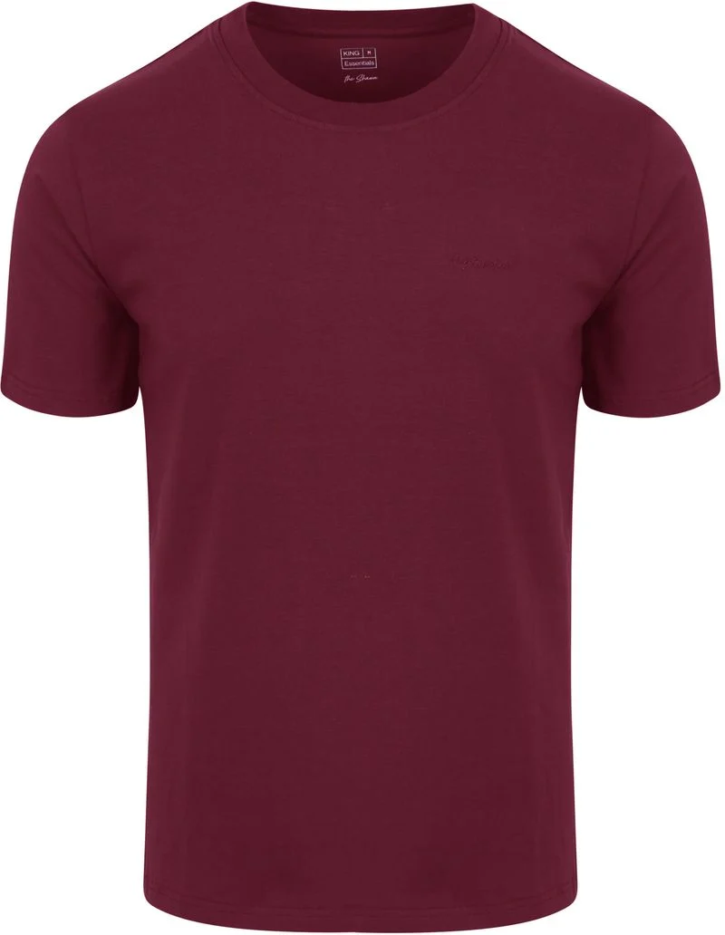 King Essentials The Shawn T-Shirt Burgundy - Größe S günstig online kaufen