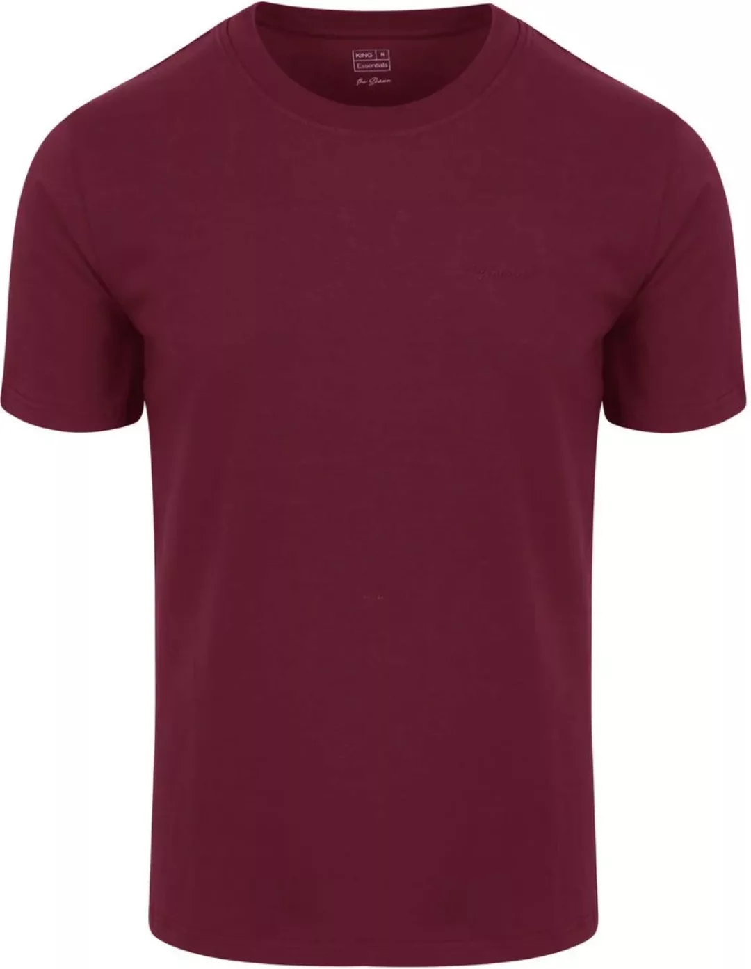 King Essentials The Shawn T-Shirt Burgundy - Größe XXL günstig online kaufen