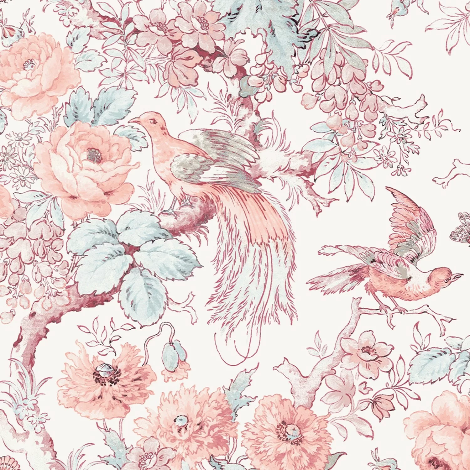 Laura Ashley Vliestapete Birtle Blush 10,05 x 0,52 m günstig online kaufen