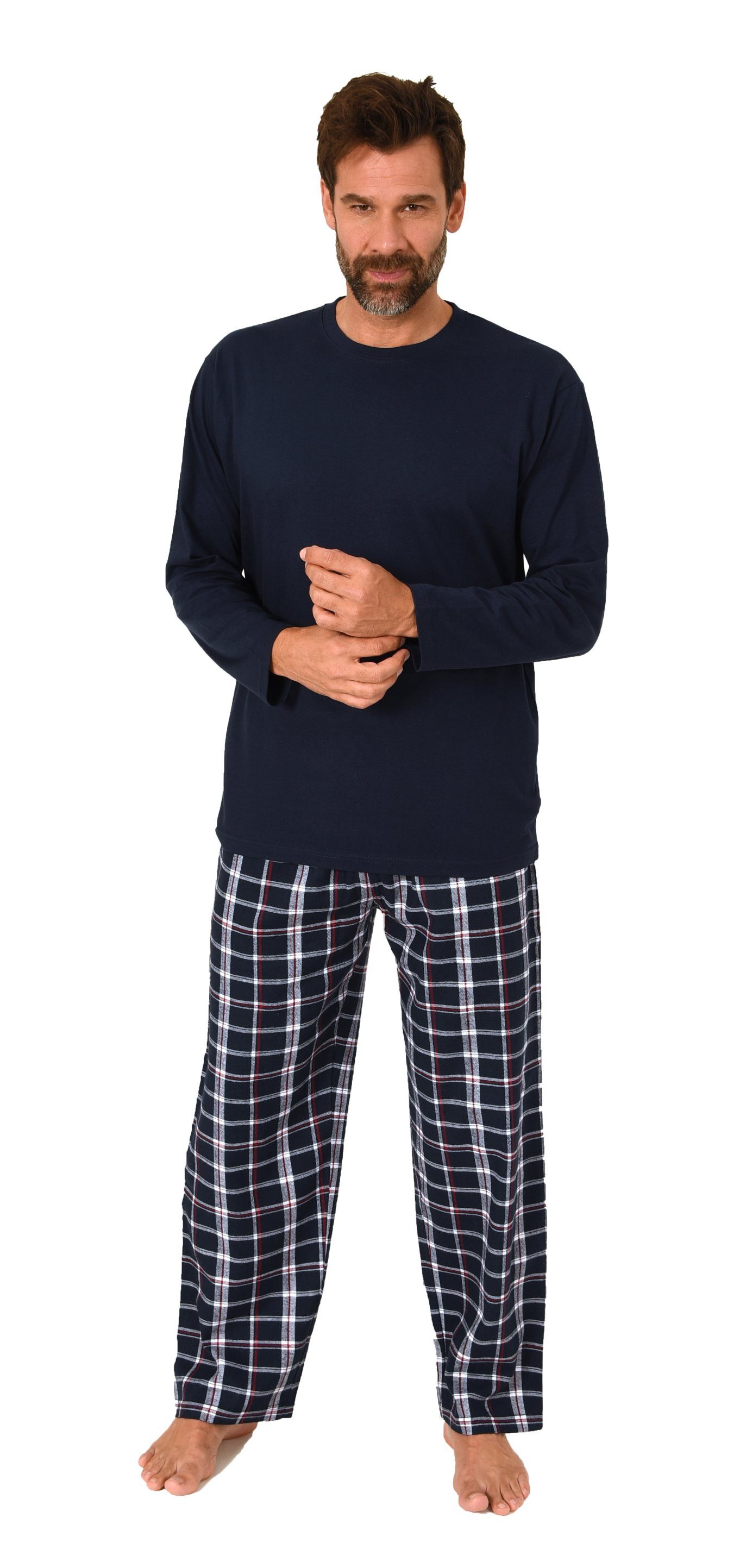 Normann Pyjama Herren Schlafanzug lang, Pyjama günstig online kaufen