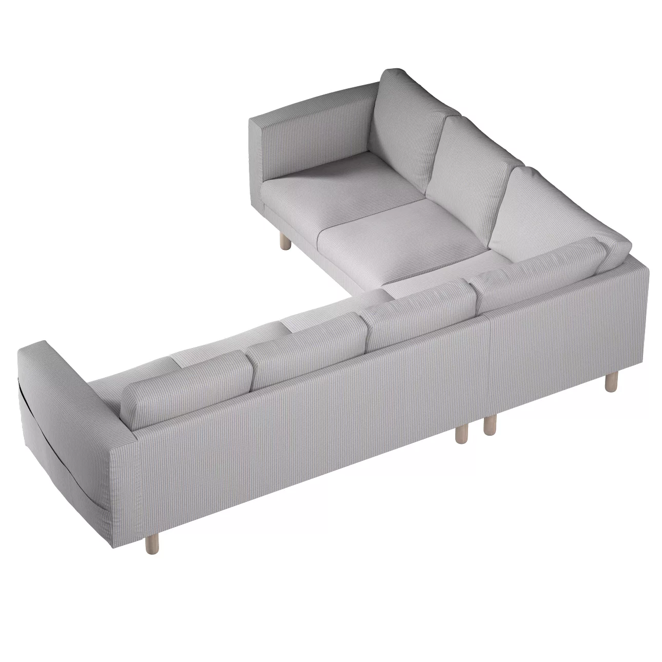 Bezug für Norsborg 5-Sitzer Ecksofa, beige-blau, Norsborg 5-Sitzer Ecksofab günstig online kaufen