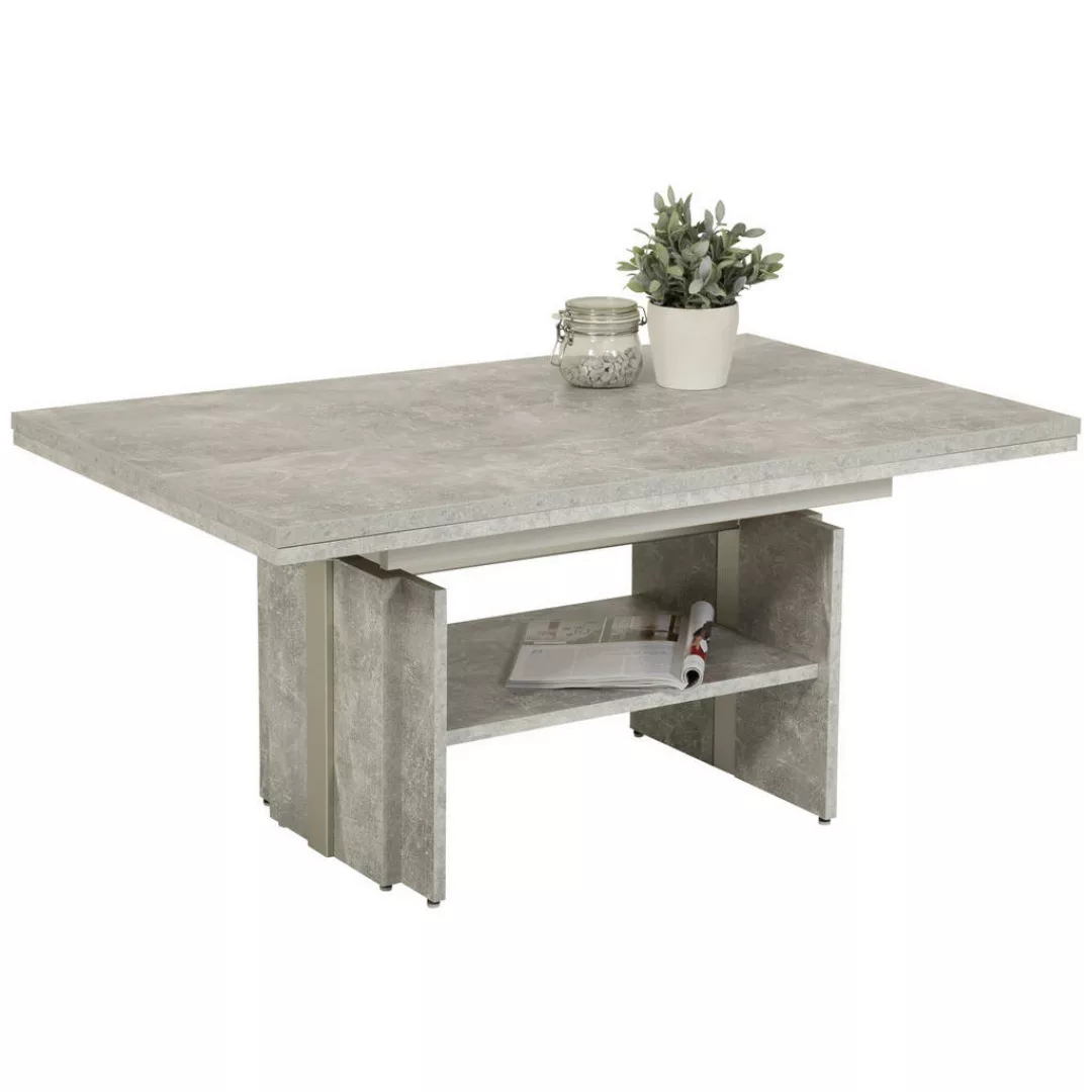 Couchtisch JEROME Beton Optik B/H/T: ca. 110x53x68 cm günstig online kaufen