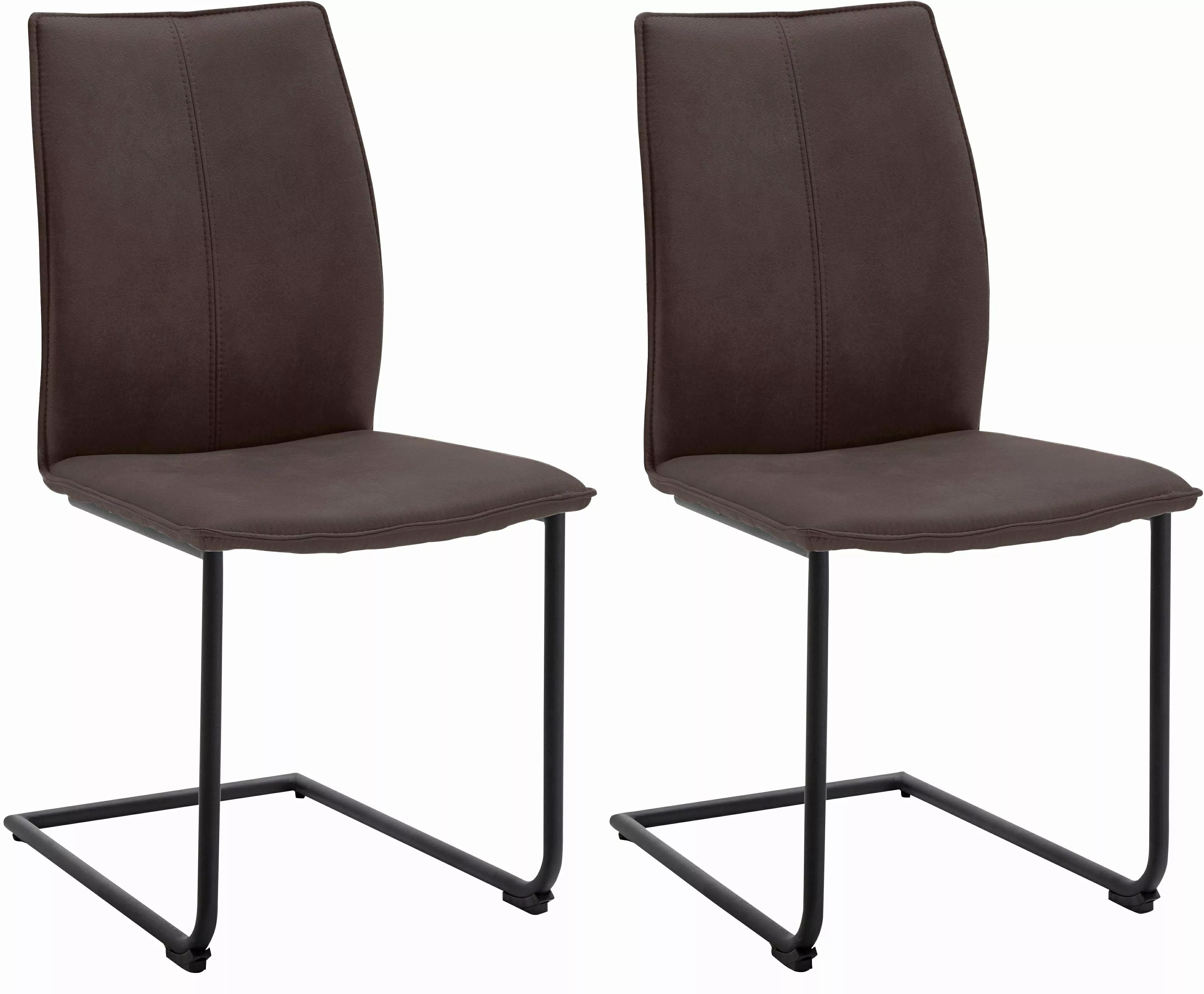 NIEHOFF SITZMÖBEL Freischwinger "Capri", (Set), 2 St., Leder PRISMA, Gestel günstig online kaufen