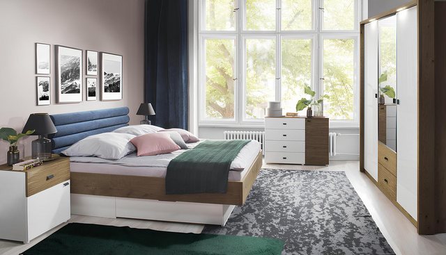 Xlmoebel Bett Luxuriöses Doppelbett aus Stoff und Holz in Designer-Qualität günstig online kaufen