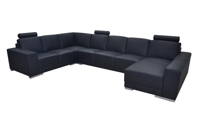 Xlmoebel Ecksofa Modernes U-Form Ledersofa mit USB-Anschluss - Eckcouch Gar günstig online kaufen