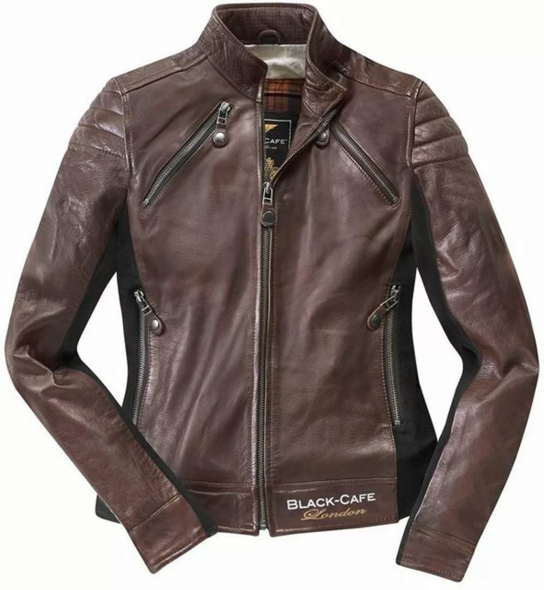 Black-Cafe London Motorradjacke Semnan Damen Motorrad Lederjacke günstig online kaufen