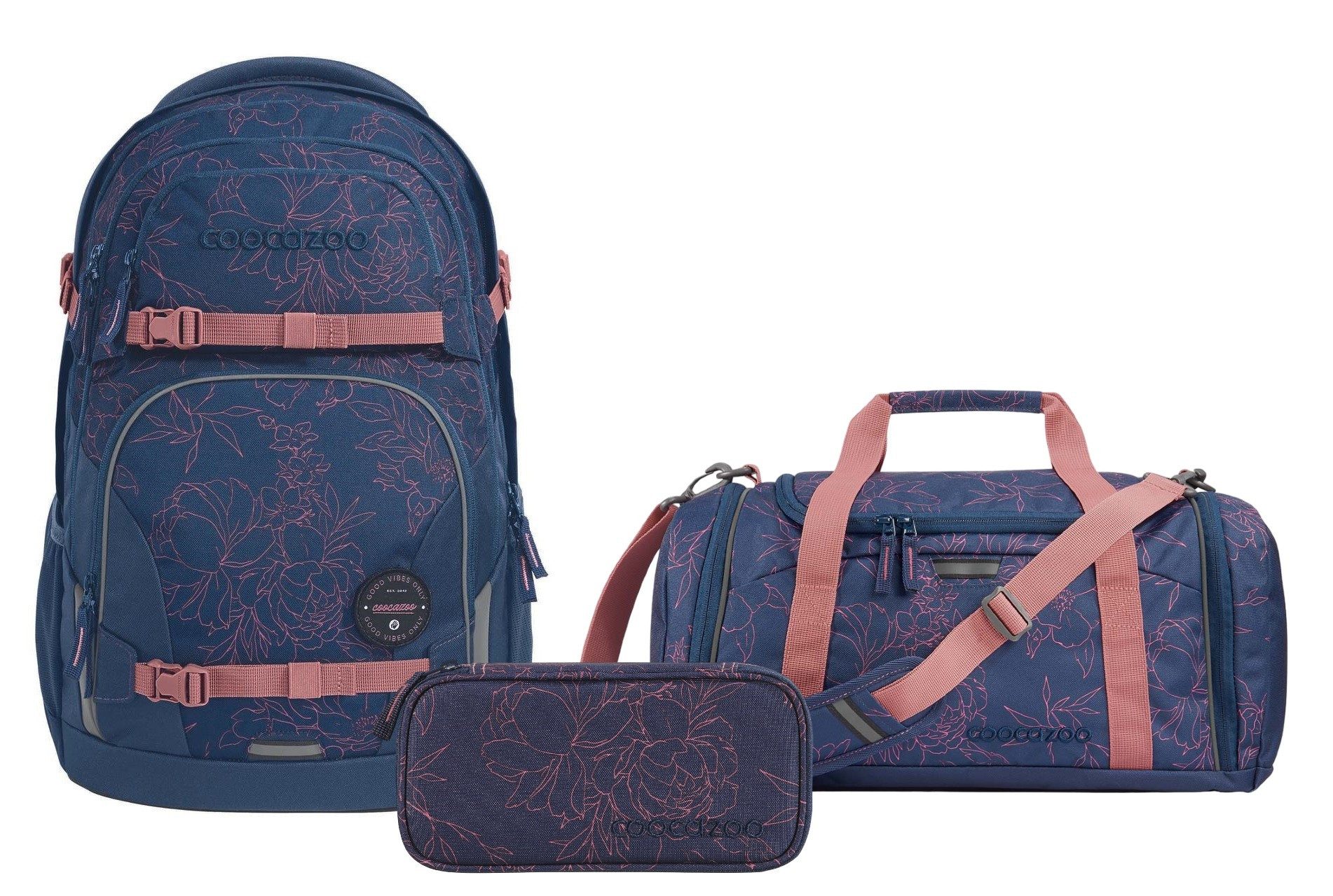 coocazoo Schulranzen Schulrucksack-Set PORTER Sweet Rose günstig online kaufen