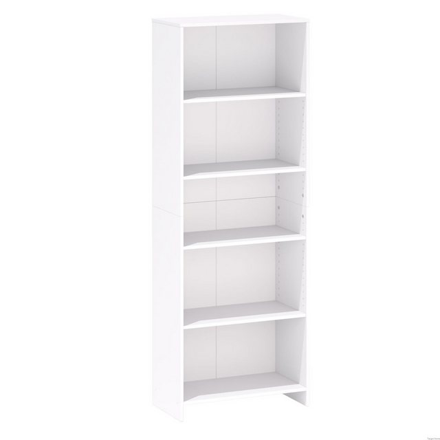 TARGET HOME Bücherregal Elegantes Standregal, schmales Holzregal, Wandlehnr günstig online kaufen