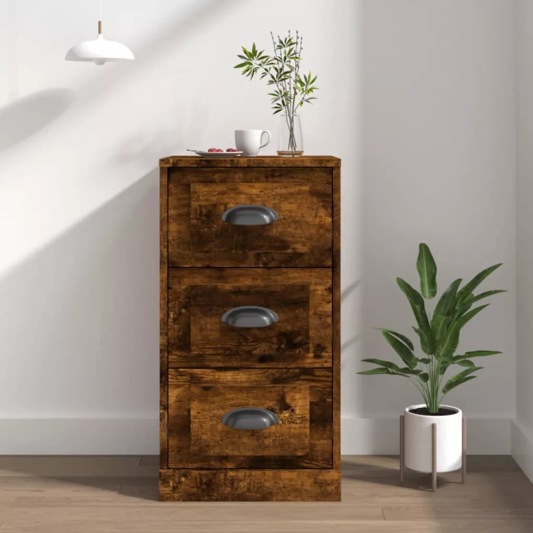 Vidaxl Sideboard Räuchereiche 36x35,5x67,5 Cm Holzwerkstoff günstig online kaufen